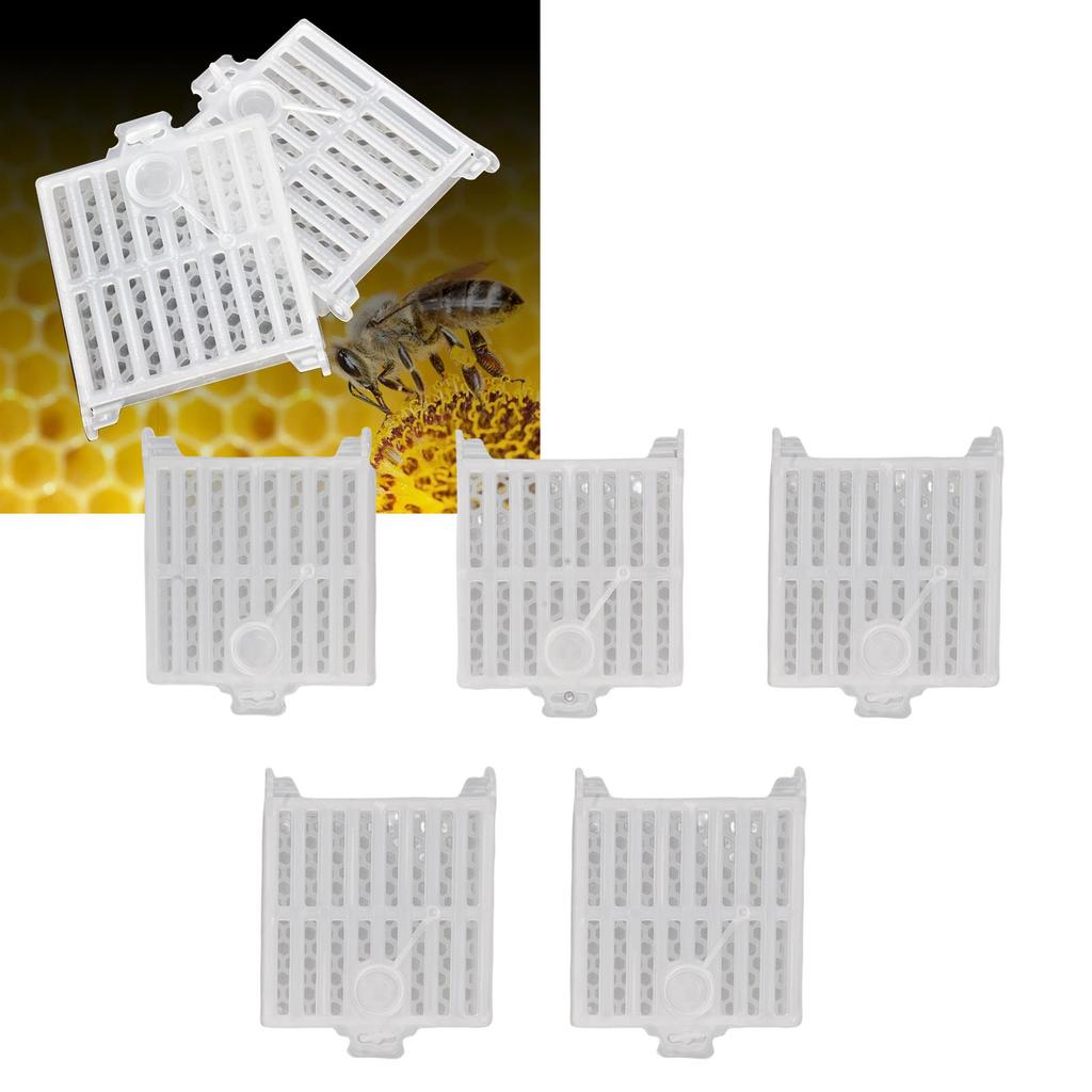 10PCS Queen Bee Catcher Cage Plastic Transparent Multifunctional Queen Bee Catching Box for Beekeeping Tools