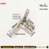 Retro Wooden Box Seven-Character 90° Iron Hinge - Small Leaf Hinge for Airplane-Style Hardware