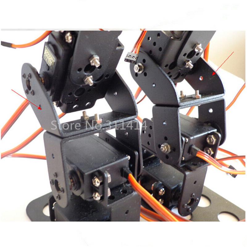1set 17DOF Biped Robot Educational Robot Kit 17 Degrees Of Freedom Humanoid / Humanoids Walking / Feet Servo Bracket Kit