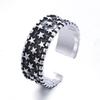 New Arrival Retro Full Star Thai Silver Female Rings Wholesale  For Women Birthday Gift Never Fade