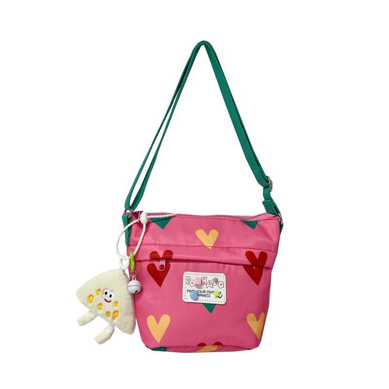 

Сумка-ведро с принтом Water Love из устойчивого к царапинам материала, сумка-мессенджер розовый