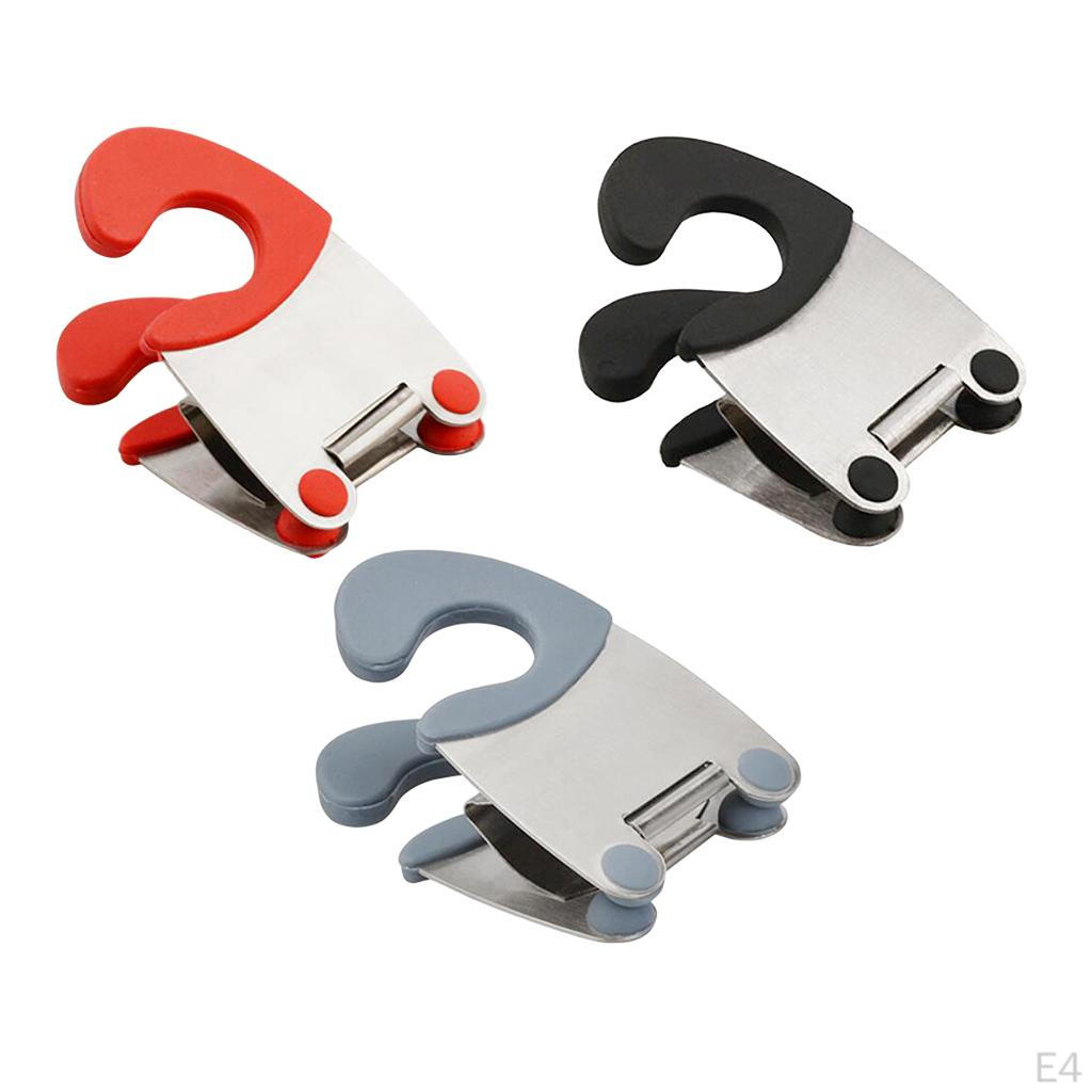 Nerezové Klipy na Lžíce s Tepelně Izolovaným Úchopem, Podložka, Protiskluzové na Hrnec, Odolná Kuchyňská