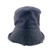 Loewe K820HB1X20 Logo Fringe Cotton Hat Black Cotton Women Used