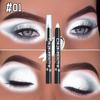 Stylo Fard à Paupières Scintillant Eyeliner Stick Highlighter Scintillant Multicolore avec Accents Métalliques, Maquillage Estompable pour un Look Naturel à Glamour