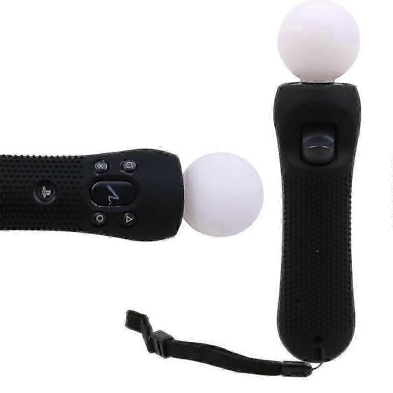 1 Pcs For Playstation Ps Vr Move Motion Controller Anti-slip Silicone Rubber Cover Protective Skin Case Black Blue Red Jp Guanguan