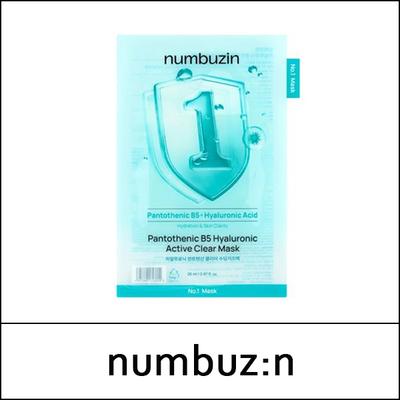 [numbuz:n] (bo) No.1 Pantothenic B5 Hyaluronic Active Clear Mask (26ml*4ea) 1 Pack