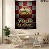 Name Custom 1.FC Nürnberg Logo Wall Tapestry Aesthetic Wall Hanging Printed Fabric Blanket Decorative Tapestries for Bedroom Living Room Home Decor