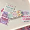Pink Makeup Mirror Folding Invisible Cartoon Phone Holder Cute And Portable Back Sticker New Desktop Universal Adhesive Support