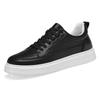 Men’s Genuine Leather Lace-up Sneakers - Large Size, Comfortable, Breathable, Versatile Casual and Work Shoes, Round Toe for Autumn & Winter