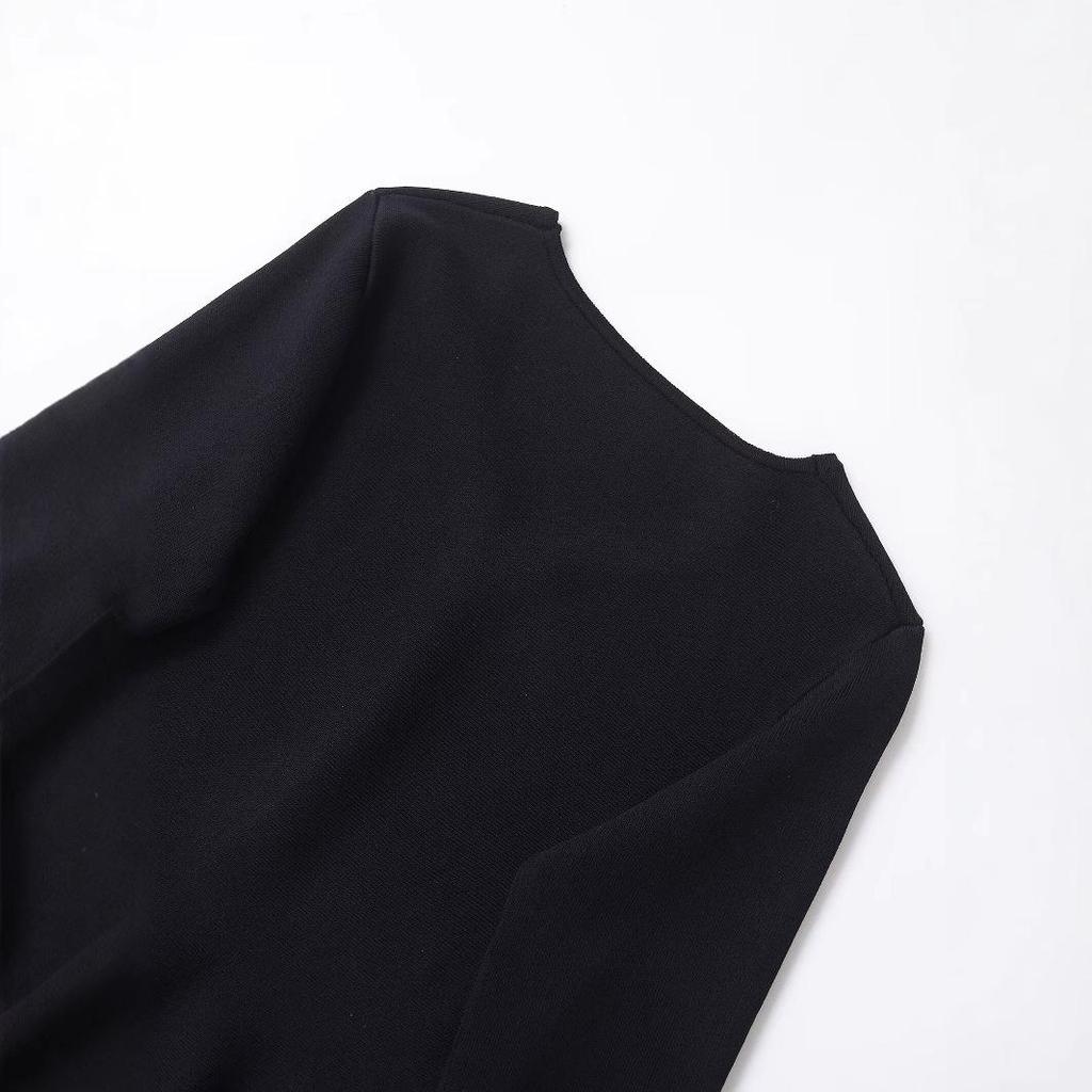 2025 Winter Women's Simple Knit Cardigan & Short Skirt Hem - European & American Style Fashion