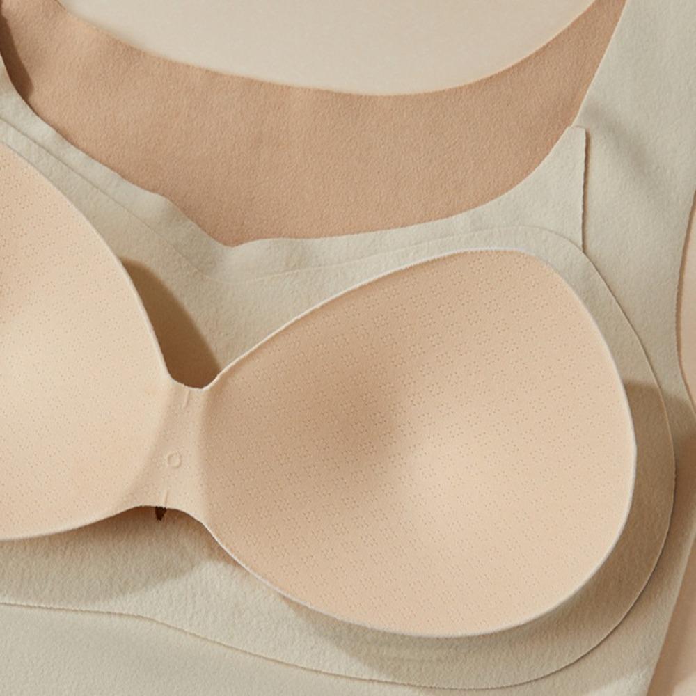 Antistatic Thermal Underwear Slim Fit Bottoming Shirt Women Seamless Thermal Vest Autumn Winter