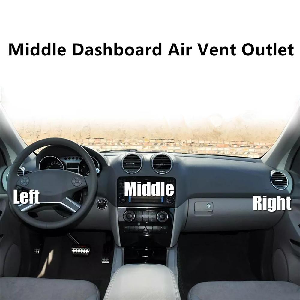 Brown Middle Dashboard Air Vent Outlet Panel For Benz W164 ML500 ML350 ML63 AMG