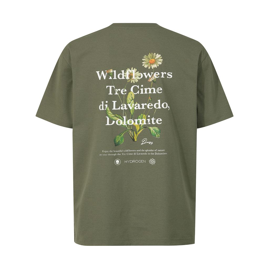 HYDROGEN Uni Dolomite Flower Big Graphic Short Sleeve T-Shirt