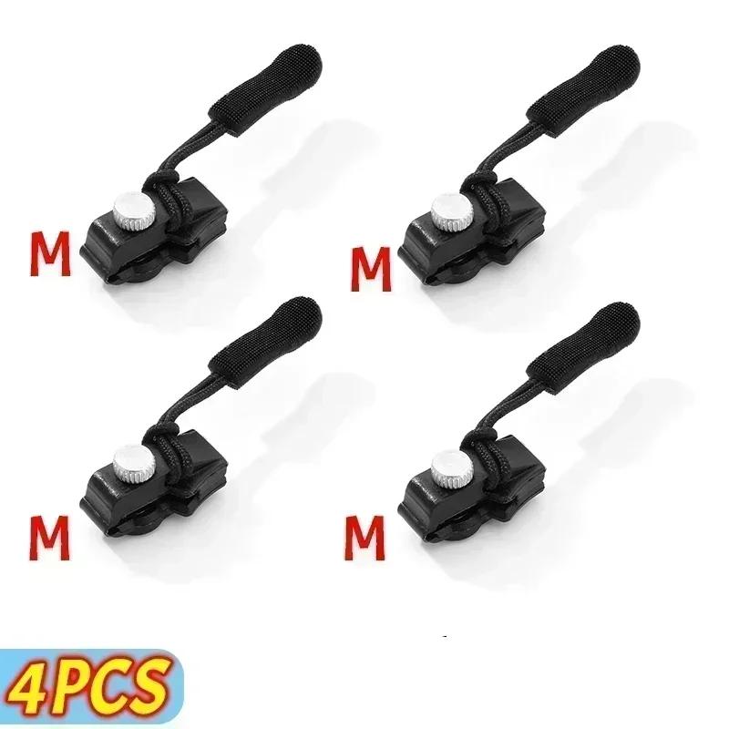 2-6pcs Zipper Repair Kit Universal Instant Zipper Repair Replacement Zippers Sliding Teeth Rescue Zippers Head 3 Different Sizes