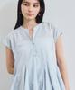 Skipper Flare Sax [BIS] Women's Blouse, Wrinkle-Resistant/Washable, (48)