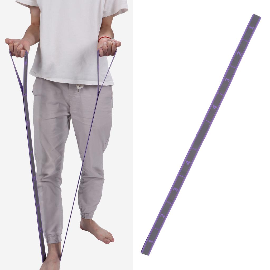   Stretch Strap Women Fitness High Elastic Multi  Exercise Stretch Band Belt(Blue Gray )