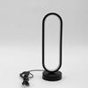 LED Desk Lamp Bedroom Circular Desk Lamp, Living Room Black and White USB Dimmable Bedside Lamp, Small Night Lamp Decoration