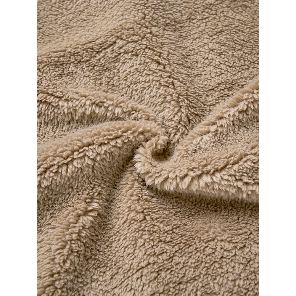 DaiSo [comun] Hanorac flausat cu mâneci lungi S Maro lăptos