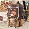 Capybara Backpack: Cute, Funny, Large Capacity, Stain-Resistant, Multifunctional for Middle School Girls
