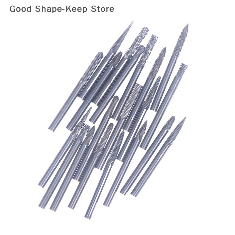 Reaming Drill Bit Tungsten Carbide Hard Alloy, 3mm Shank Rotary File for Metal And Plastic