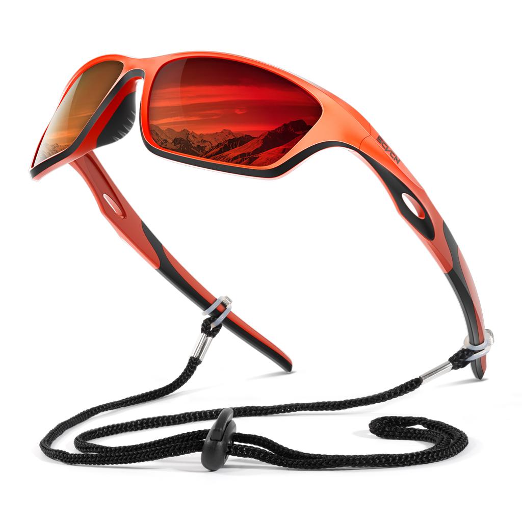 SCVCN Polarized Fishing Sunglasses Sports Sunglasses for Men and Women Cycling Glasses Mountain Bicycle Riding Goggle Bike UV400