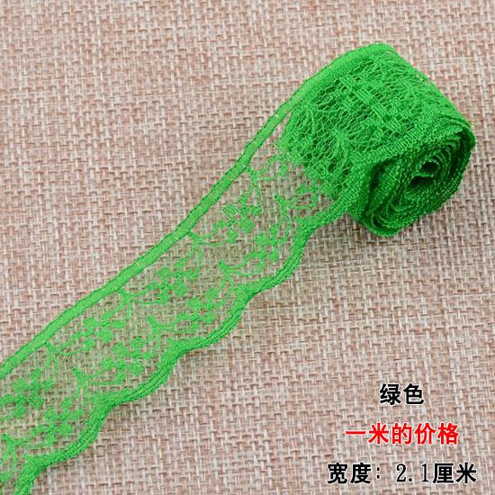21mm woven cotton lace unilateral Handicrafts Embroidered Net trim DIY sewing curtain craft decoration   cotton trim lace ribbon