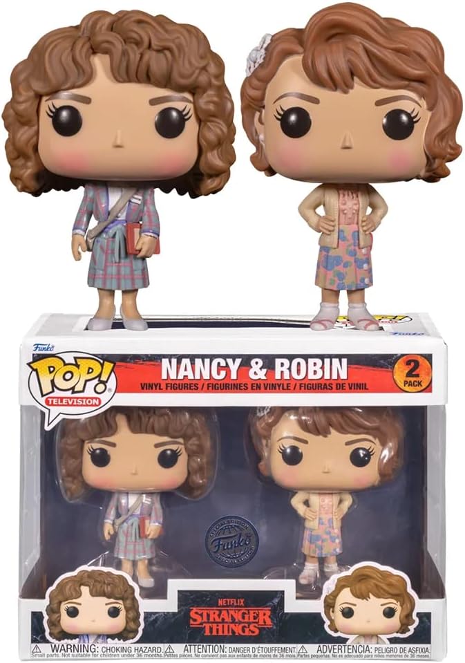 Funko Pop Stranger Things Nancy And Robin 2 Pack Limited Vinyl Figure
