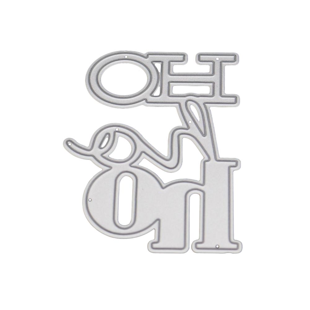 

Металлический каркас алфавита Серебристый трафарет Тиснение Вырубные штампы Для DIY Скрапбукинга Бумажный альбом Открытки серебряный