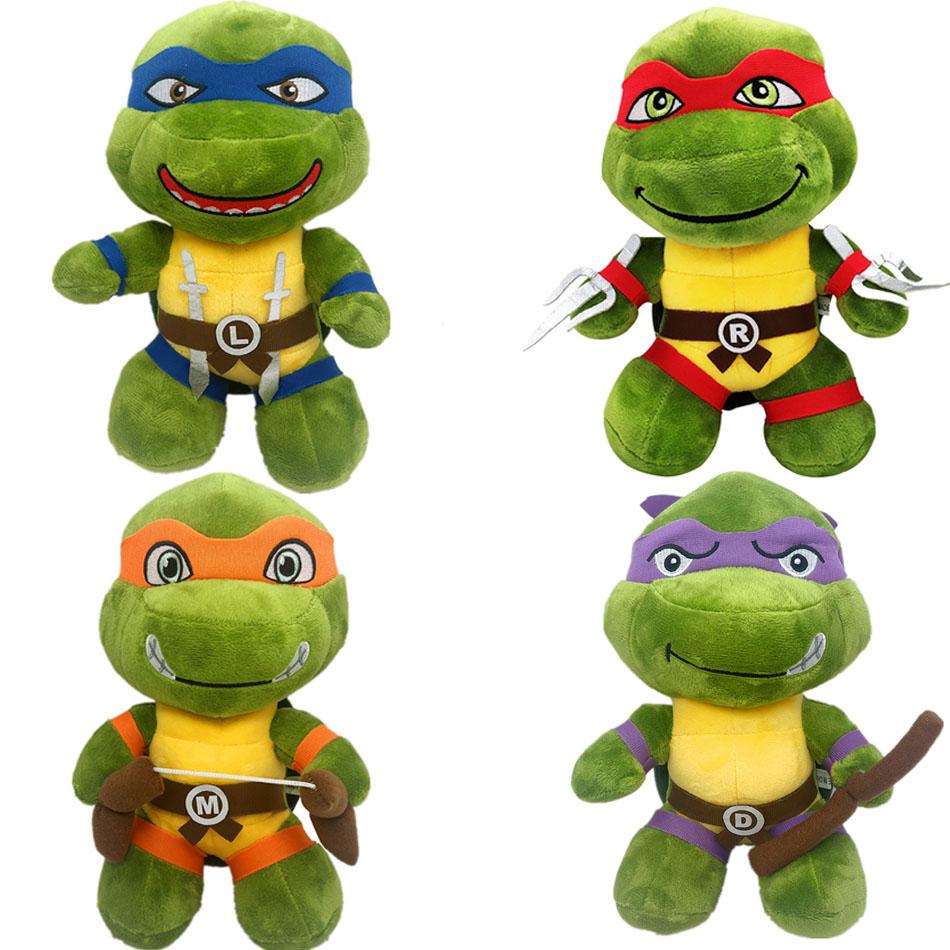 Anime Animation Teenage Mutant Ninja Turtles Plush Leo Don Mikey Raph Team Friend Stuffed Animal Decoration Ornament Toy Gift