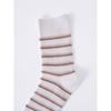 DaiSo Women S Line Mid Thigh SockS Ivory
