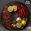 Round Chili Payment Tin Sign Metal Plaque Bar Kitchen Cafe Wall Decor Holiday Gift Idea