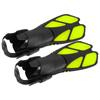 2Pcs Adjustable Swimming Fins Soft TPR Open Heel Long Diving Flippers for SnorkelingM