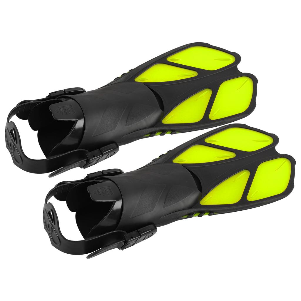2Pcs Adjustable Swimming Fins Soft TPR Open Heel Long Diving Flippers for SnorkelingM