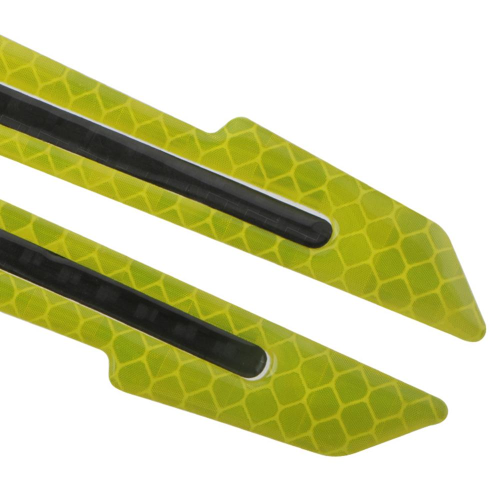 2X Reflective Stickers Warning Strip Tape Traceless Protective Car Sticker Warn On Car Rearview Mirror Exterior Auto Accessories