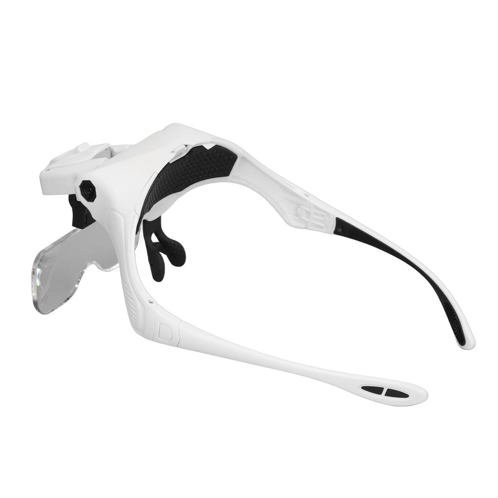 LED Lupe mit abnehmbaren Linsen 1.0X 1.5X 2.0X 2.5X 3.5X Kalt-Warmlichteinstellung Ergono