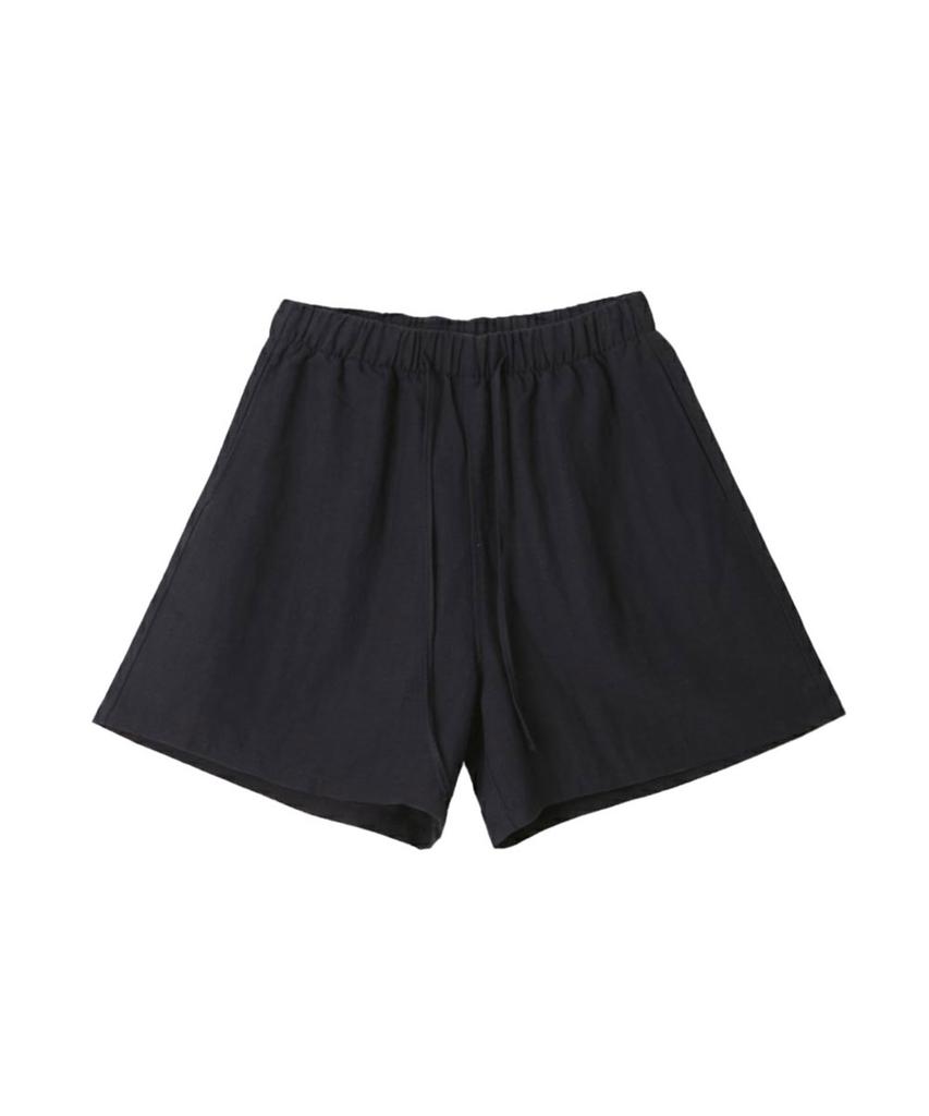 VIKINI VENDER Della Linen Elastic Waist Pants - Navy