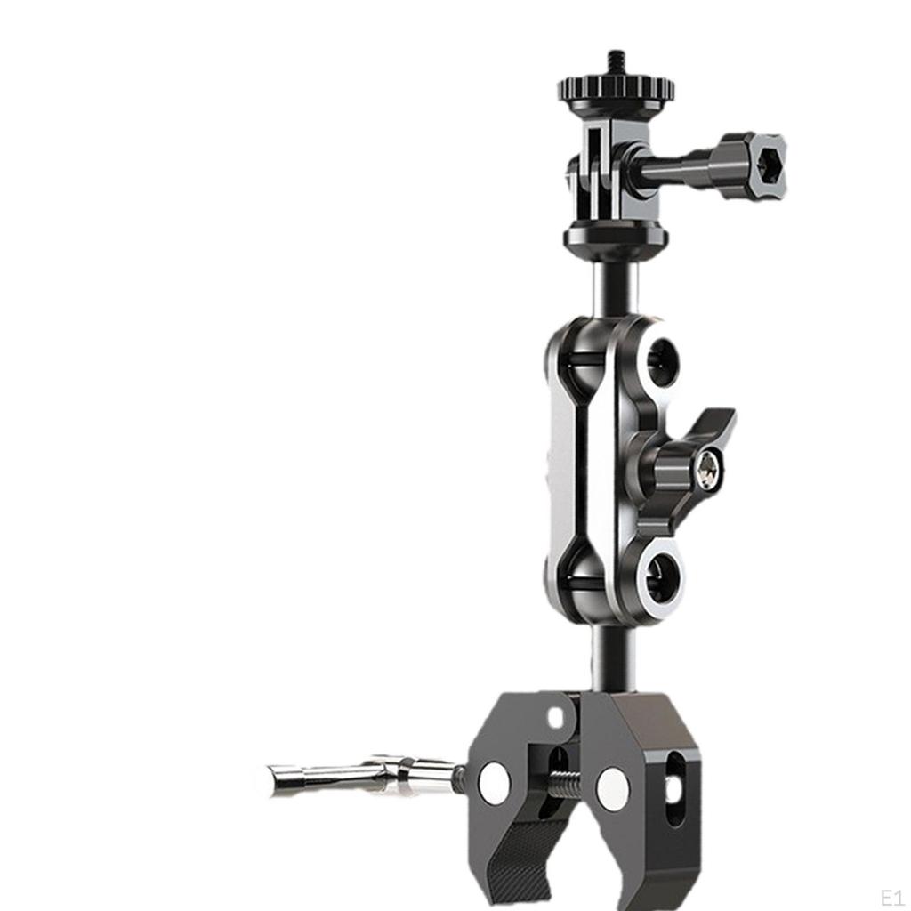 Camera Clamp Mount,Super Mount with Double Ballhead Arm