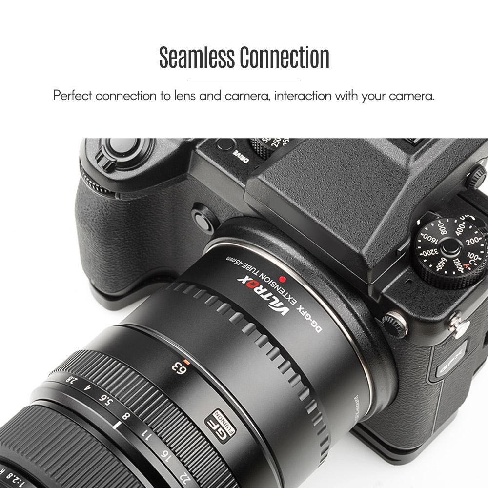 Viltrox DG-GFX 45mm Automatická elektronická makro prodlužovací trubice s adaptérem