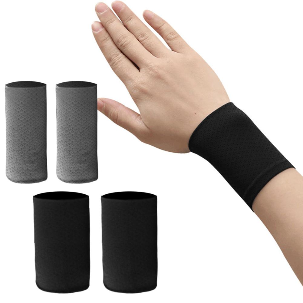 1 Pair Wristband Wrapping Compression Sports Elastic Adjustable Wrist Guard Support Basketball Weight Training Wrist Wraps