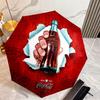 Christmas Gift Halloween Theme Bear Truck Coca Cola umbrella is suitable for all seasons, including home travel and outdoor activities Y3