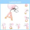 Stylish Keychain With Cartoon Alphabet Trendy Accessory For Cars And Bags