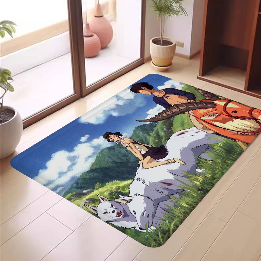 Anime Film P-Princezna M-Mononoke Vstupní rohožka Skandinávský styl Domácí rohožka Koupelnové-WC rohožky Ložnice Hotelová dekorační rohož
