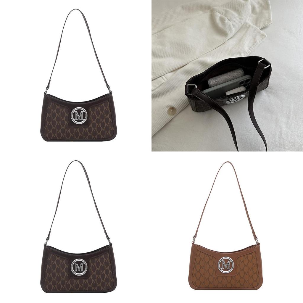 Street Style Pu Small Shoulder Bag With Letter Print For Daily Use