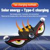Kabellose Solarbetriebene Auto-Neonschilder Vibrationslichter auf Dynamischem Display Intelligente LED-Lichter Saugnapf Auto-Innenraum-Dekorationslicht