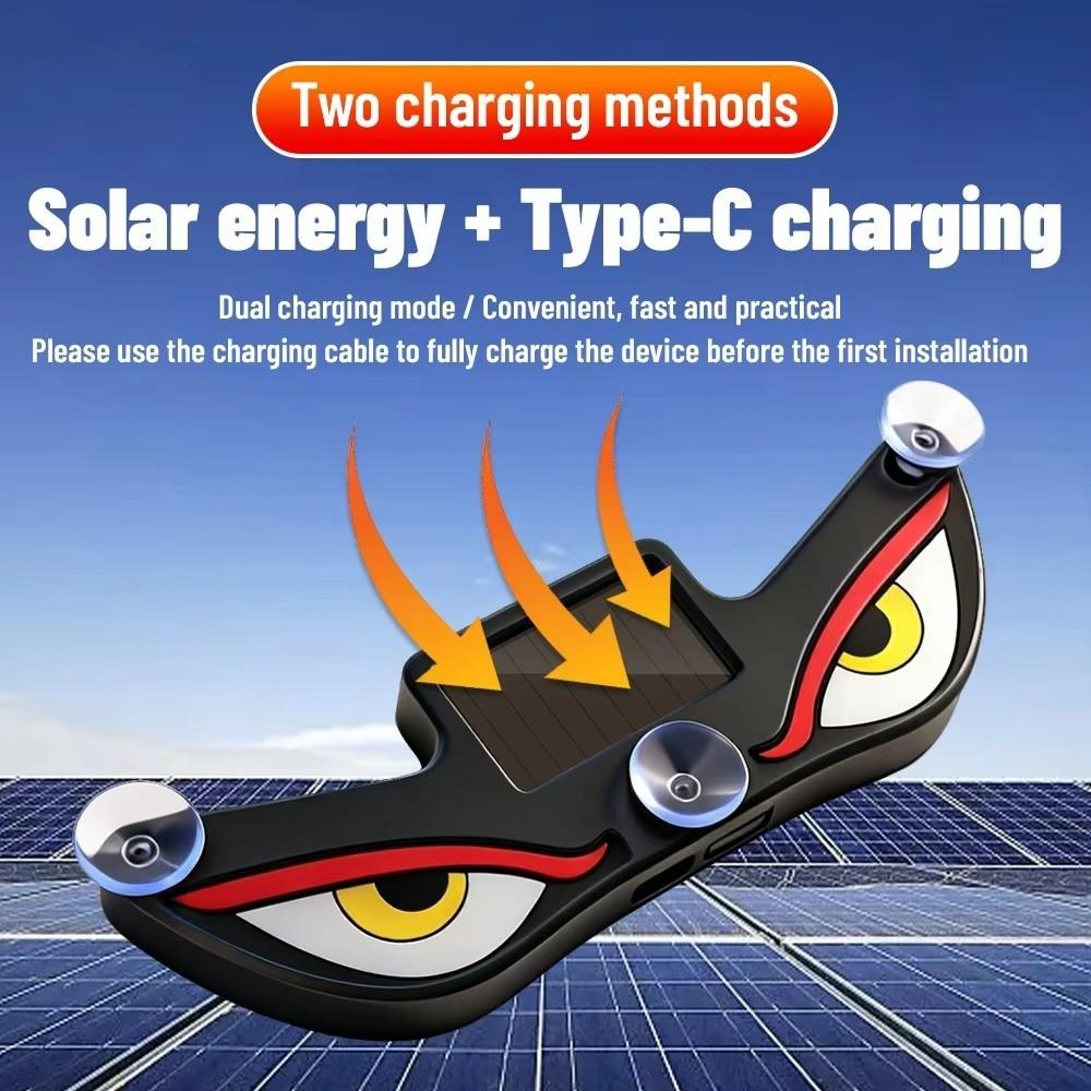 Kabellose Solarbetriebene Auto-Neonschilder Vibrationslichter auf Dynamischem Display Intelligente LED-Lichter Saugnapf Auto-Innenraum-Dekorationslicht