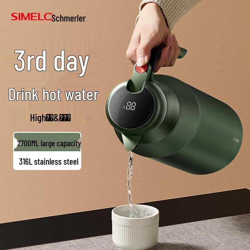 SIMELO Smart Temperature Display Insulated Pitcher