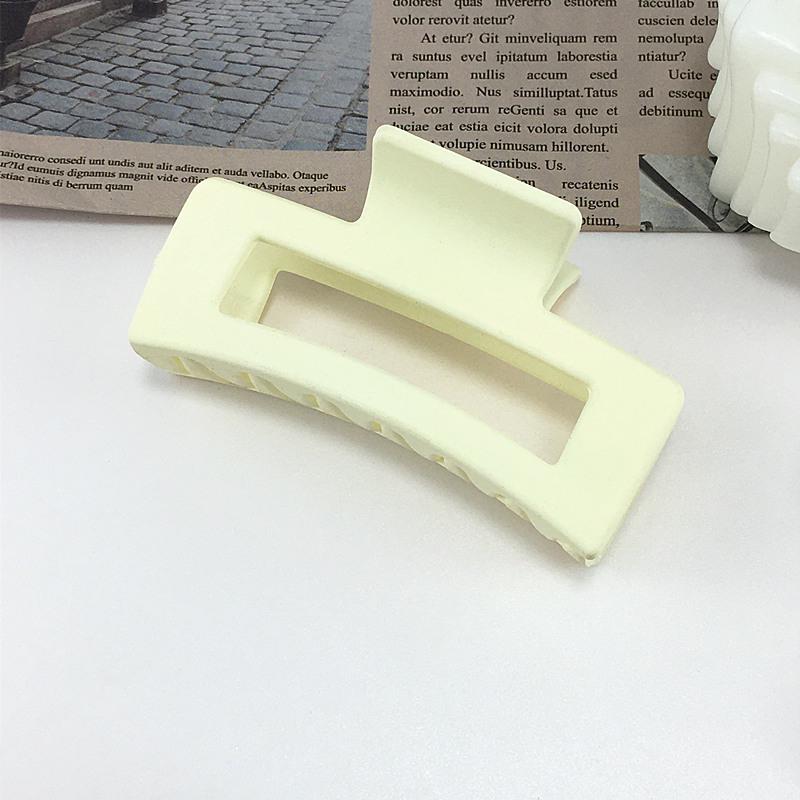 High-End Frosted Solid Color Hair Clip for Women