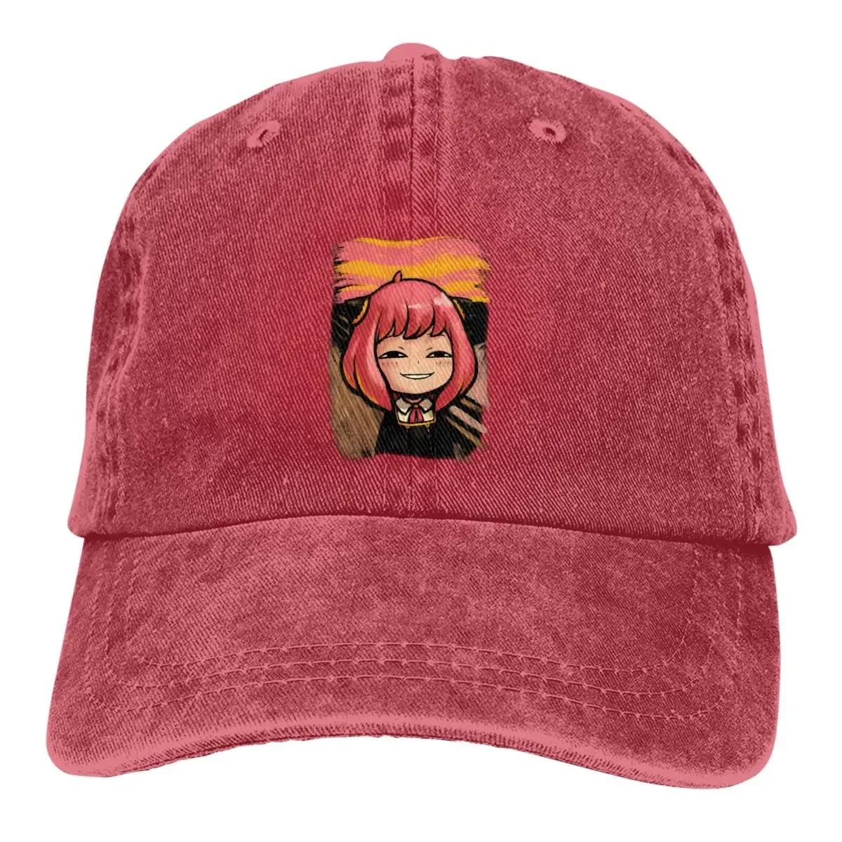 

Anya Meme Baseball Caps Peaked Cap Anime Sun Shade Cowboy Hats for Men Trucker Dad Hat Adjustable