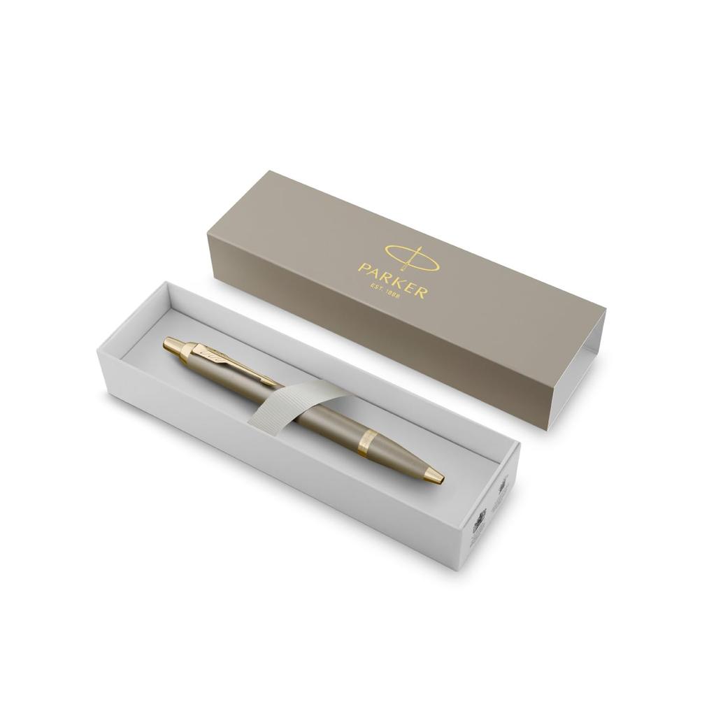 PARKER Parker IM Sandstein CHT Kugelschreiber Medium Geschenkbox Luxusartikel 2235431 Stift, Spitze, Ölbasierte Tinte, Enthalten, Geschenk, Nr.