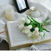 Elegant Artificial Tulip Flowers, Leaf Decorations, Perfect for Weddings, Photography Props, Home & Bedroom Decoration Gifts